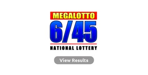 Mega Lotto 6/45 Result Today .